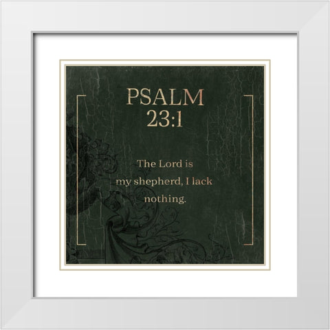Psalm 231 Swamp White Modern Wood Framed Art Print with Double Matting by Villa, Milli