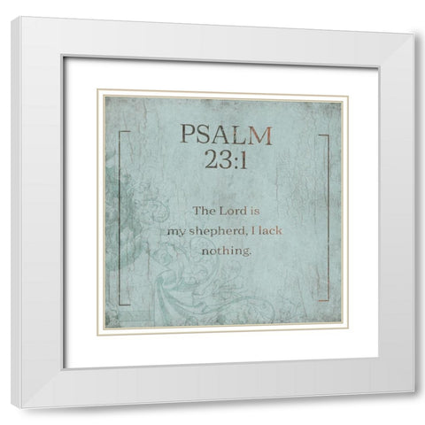 Psalm 231 Murky Sea White Modern Wood Framed Art Print with Double Matting by Villa, Milli