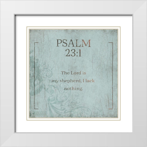 Psalm 231 Murky Sea White Modern Wood Framed Art Print with Double Matting by Villa, Milli