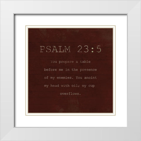 Psalm 235 Fall Farm White Modern Wood Framed Art Print with Double Matting by Villa, Milli
