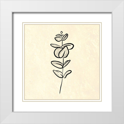 Paper Simple flower 2 White Modern Wood Framed Art Print with Double Matting by Villa, Milli