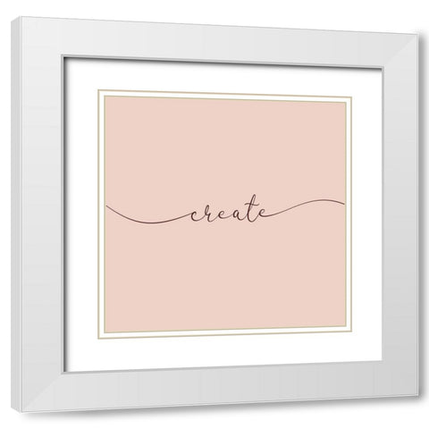 Create White Modern Wood Framed Art Print with Double Matting by Villa, Milli