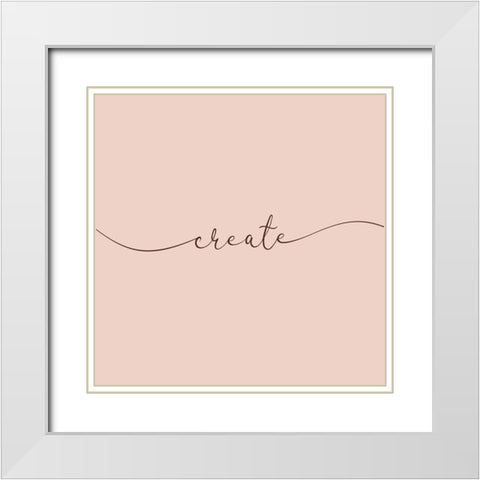 Create White Modern Wood Framed Art Print with Double Matting by Villa, Milli
