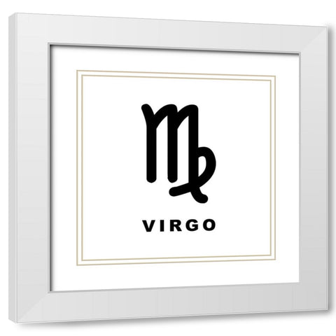 Virgo White Modern Wood Framed Art Print with Double Matting by Villa, Milli