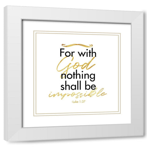 Luke Impossible White Modern Wood Framed Art Print with Double Matting by Villa, Milli