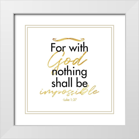 Luke Impossible White Modern Wood Framed Art Print with Double Matting by Villa, Milli