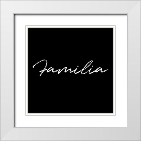 Familia Reverse White Modern Wood Framed Art Print with Double Matting by Villa, Milli