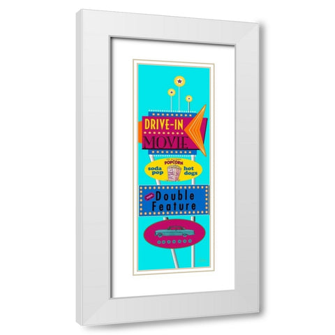 Movie Bright White Modern Wood Framed Art Print with Double Matting by Windvand, Marilu