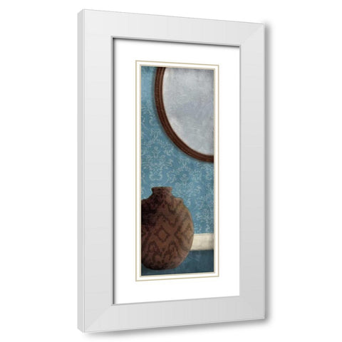 Bath Vessels Mate White Modern Wood Framed Art Print with Double Matting by OnRei