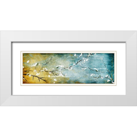 In The Wind White Modern Wood Framed Art Print with Double Matting by OnRei