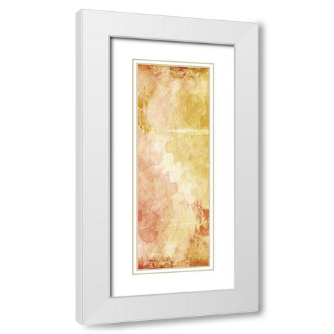 Harmonious Warmth White Modern Wood Framed Art Print with Double Matting by OnRei