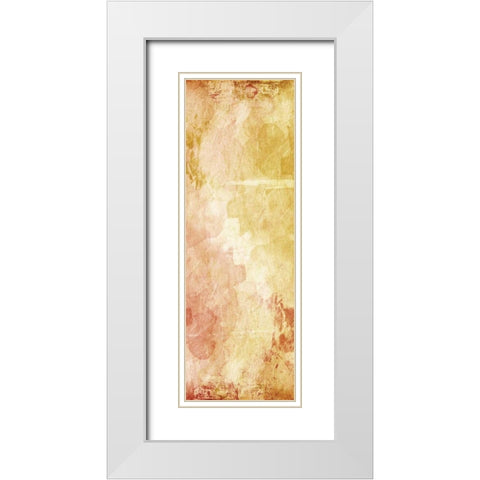 Harmonious Warmth White Modern Wood Framed Art Print with Double Matting by OnRei