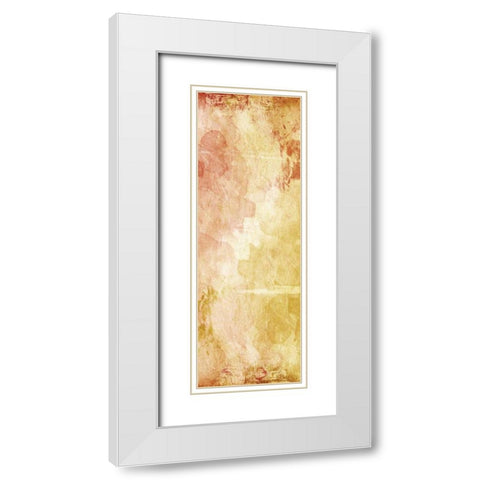 Harmonious Warmth Two White Modern Wood Framed Art Print with Double Matting by OnRei