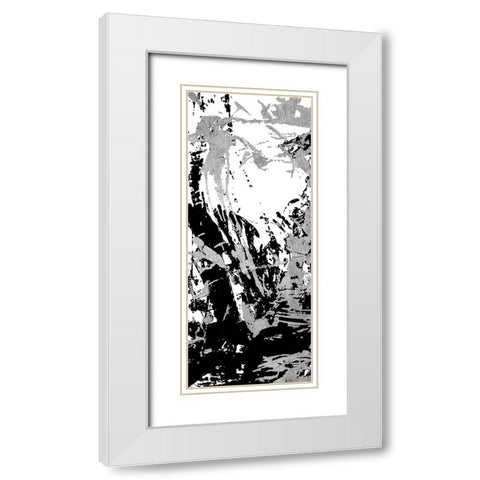 Traffic Jam White Modern Wood Framed Art Print with Double Matting by OnRei