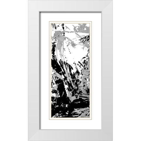 Traffic Jam White Modern Wood Framed Art Print with Double Matting by OnRei