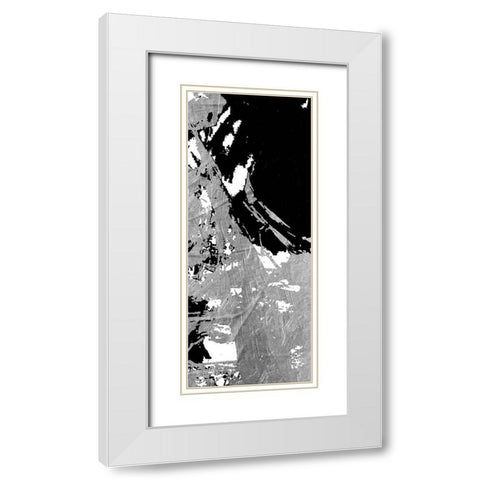 Traffic Pile White Modern Wood Framed Art Print with Double Matting by OnRei