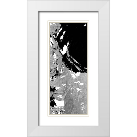 Traffic Pile White Modern Wood Framed Art Print with Double Matting by OnRei