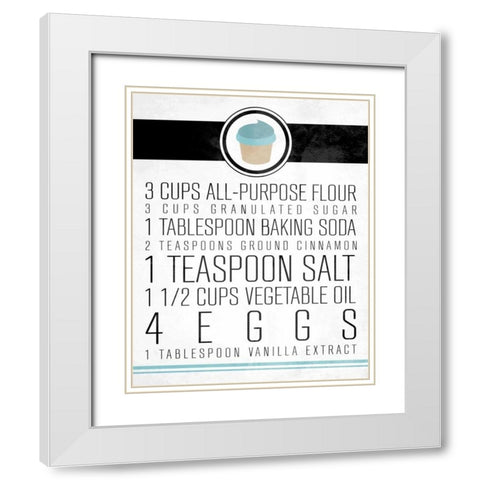 Cupcakes1 White Modern Wood Framed Art Print with Double Matting by OnRei