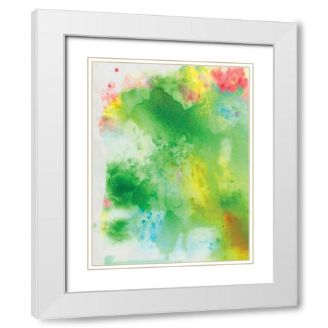 Little Watercolor White Modern Wood Framed Art Print with Double Matting by OnRei