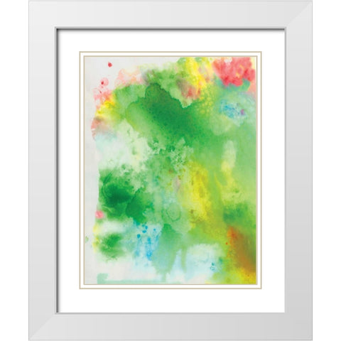 Little Watercolor White Modern Wood Framed Art Print with Double Matting by OnRei