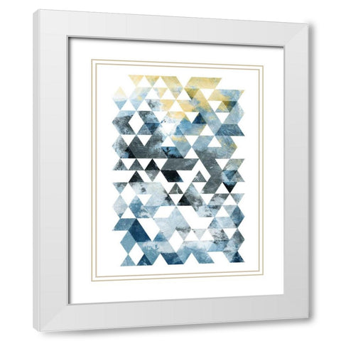 Grey Day White Modern Wood Framed Art Print with Double Matting by OnRei