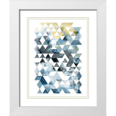 Grey Day White Modern Wood Framed Art Print with Double Matting by OnRei