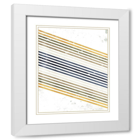 Jean Bright White Modern Wood Framed Art Print with Double Matting by OnRei