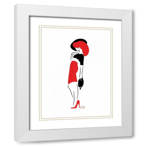 Who Me Too White Modern Wood Framed Art Print with Double Matting by OnRei