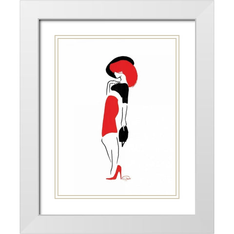 Who Me Too White Modern Wood Framed Art Print with Double Matting by OnRei