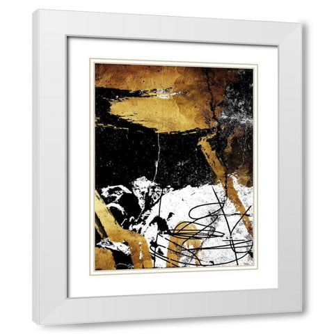 Focus White Modern Wood Framed Art Print with Double Matting by OnRei