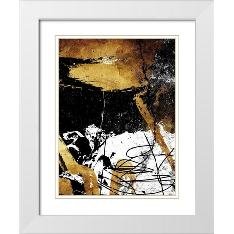 Focus White Modern Wood Framed Art Print with Double Matting by OnRei