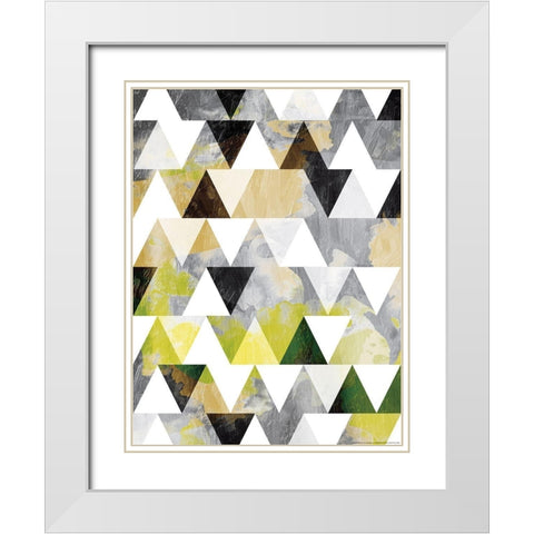 Fun Teeth White Modern Wood Framed Art Print with Double Matting by OnRei