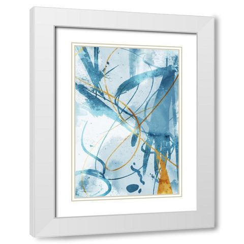 Get It Out White Modern Wood Framed Art Print with Double Matting by OnRei