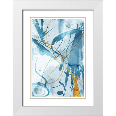 Get It Out White Modern Wood Framed Art Print with Double Matting by OnRei