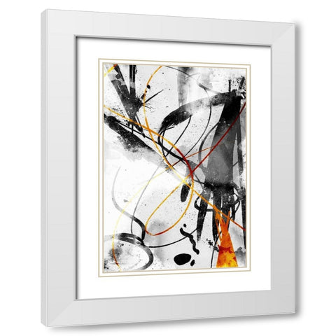 Get It All Out White Modern Wood Framed Art Print with Double Matting by OnRei