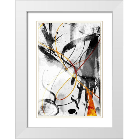 Get It All Out White Modern Wood Framed Art Print with Double Matting by OnRei