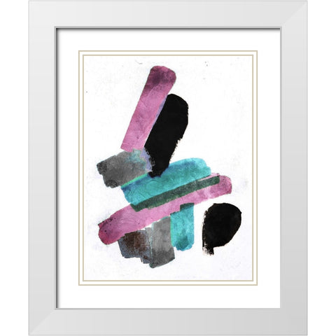 Mark It Up White Modern Wood Framed Art Print with Double Matting by OnRei