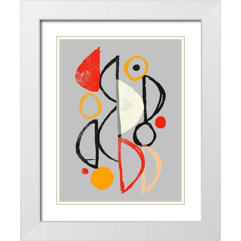 We All Need Help Again White Modern Wood Framed Art Print with Double Matting by OnRei