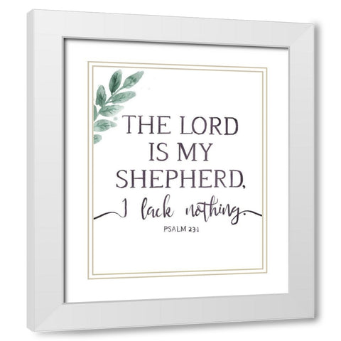 My Shepherd White Modern Wood Framed Art Print with Double Matting by Villa, Milli
