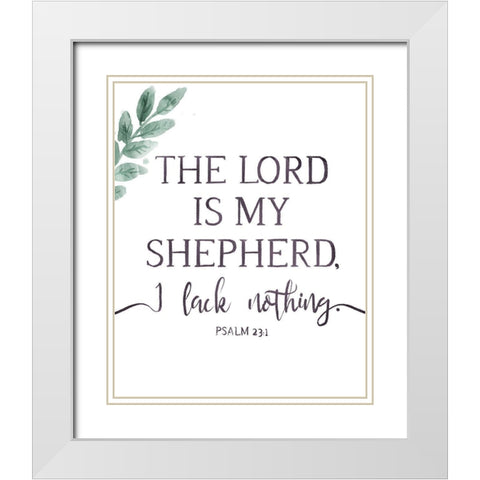 My Shepherd White Modern Wood Framed Art Print with Double Matting by Villa, Milli