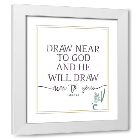Will Draw White Modern Wood Framed Art Print with Double Matting by Villa, Milli