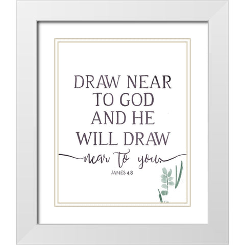 Will Draw White Modern Wood Framed Art Print with Double Matting by Villa, Milli