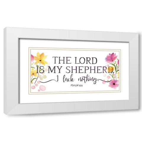 My Shepherd White Modern Wood Framed Art Print with Double Matting by OnRei