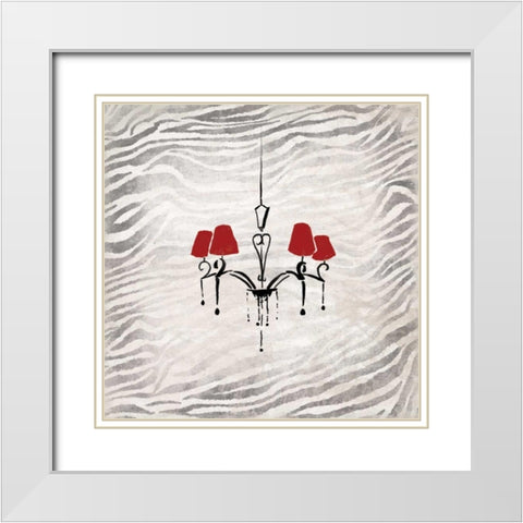 HUNG UP White Modern Wood Framed Art Print with Double Matting by OnRei