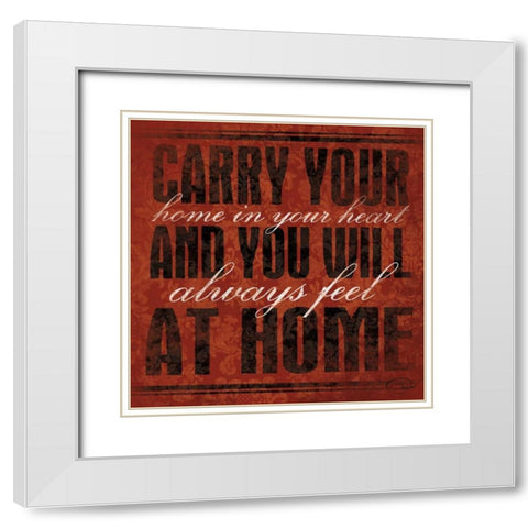 Carry your White Modern Wood Framed Art Print with Double Matting by OnRei