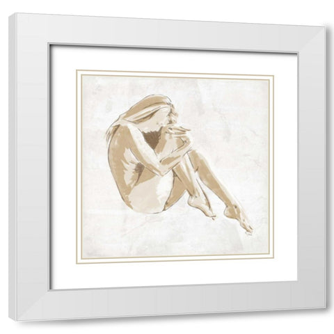 SKETCH PASSION White Modern Wood Framed Art Print with Double Matting by OnRei