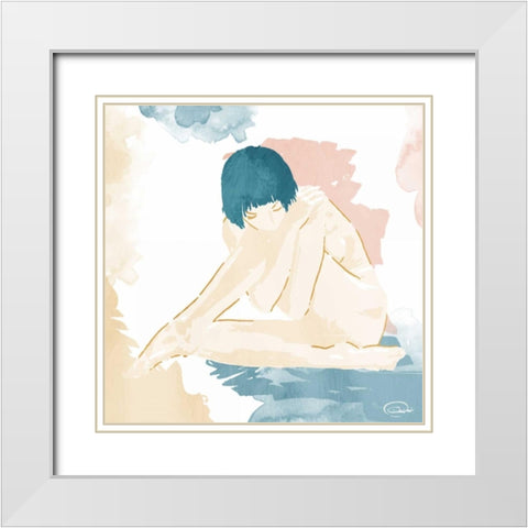 Love Yourself White Modern Wood Framed Art Print with Double Matting by OnRei