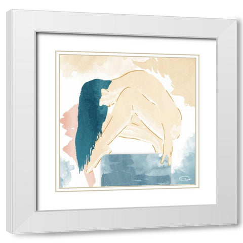 Know Where Your At White Modern Wood Framed Art Print with Double Matting by OnRei