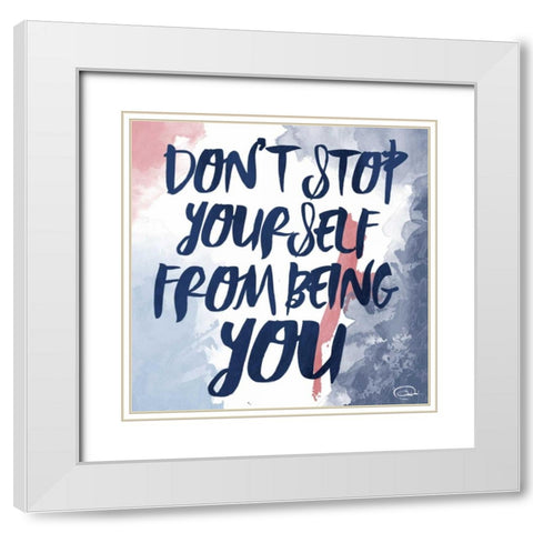 From Being You White Modern Wood Framed Art Print with Double Matting by OnRei