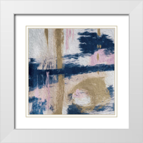 Cross Yourself Neutral White Modern Wood Framed Art Print with Double Matting by OnRei